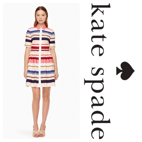 New KS Spice Things Up Berber Stripe Shirtdress - Picture 2 of 7